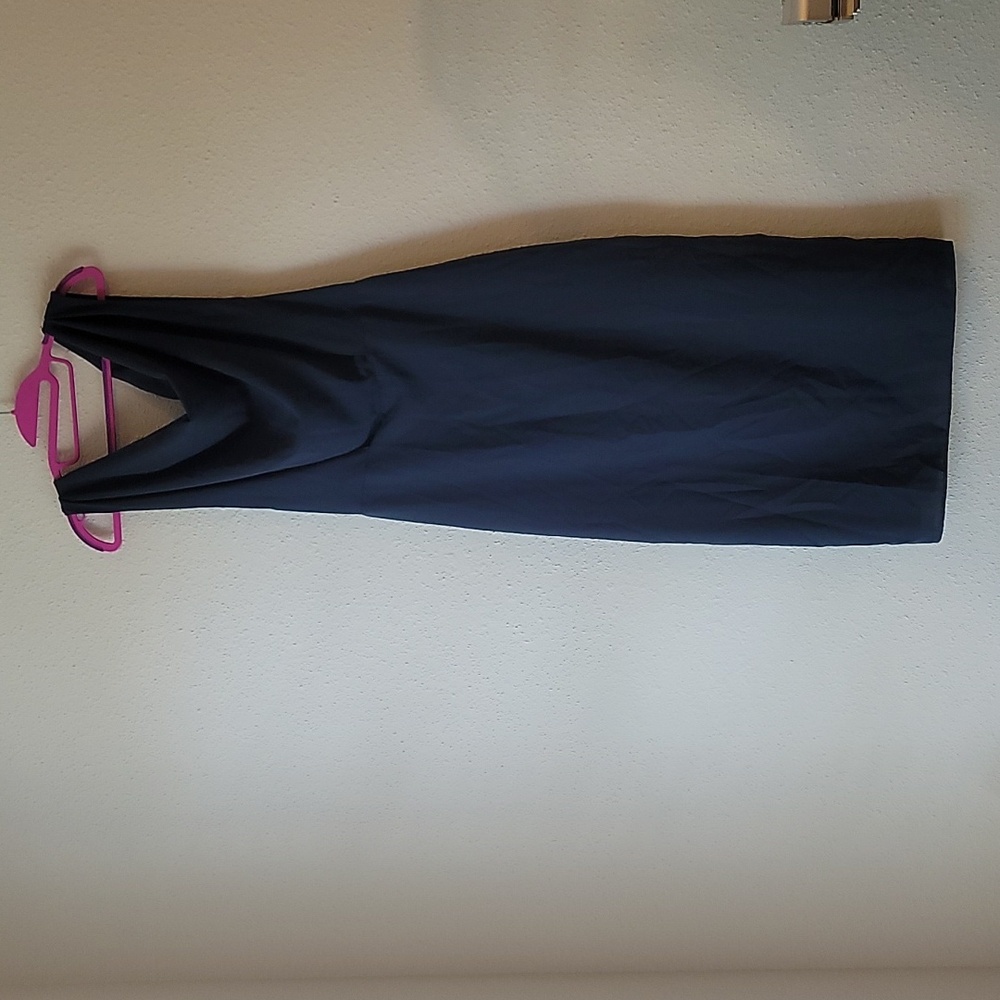 Zara Elegant Blue Sleeveless Dress M